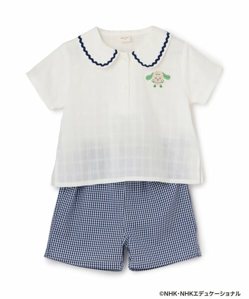 petit main / プティマイン シャツ・ブラウス | 【いないいないばあっ！】衿つきセットアップ | 詳細3