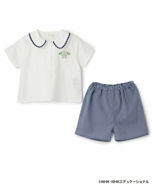 petit main / プティマイン シャツ・ブラウス | 【いないいないばあっ！】衿つきセットアップ | 詳細6