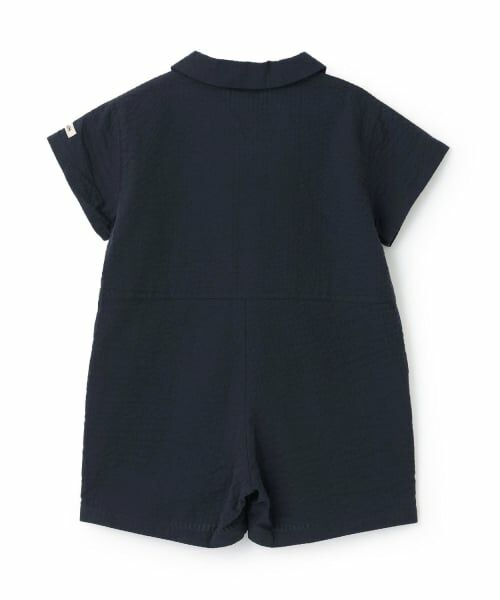 petit main / プティマイン ロンパース | 布帛開衿シャツカバーオール | 詳細5