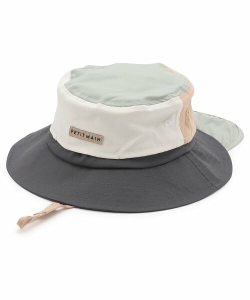 petit main / プティマイン ハット | 【UV】ポケッタブルバケットハット（ミント）