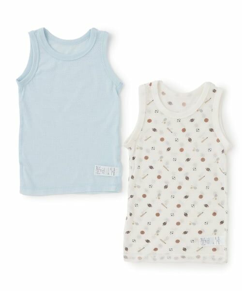 petit main / プティマイン その他インナー・ルームウェア | 【弱酸性】メッシュタンク肌着2P（ライト ブルー）
