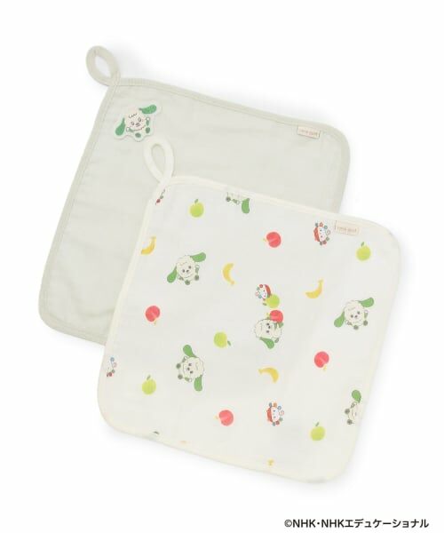 petit main / プティマイン ベビー・キッズグッズ | 【いないいないばあっ！】タオル2P（ライト グリーン）