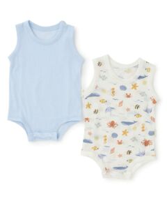 petit main / プティマイン ロンパース | 【弱酸性】メッシュタンクロンパース