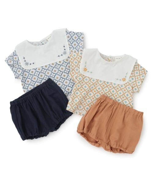 petit main / プティマイン ベビー・キッズウエア | おひさま柄セットアップ | 詳細9