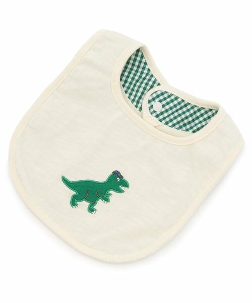 petit main / プティマイン スタイ・ビブ | 刺しゅうスタイ（オフ ホワイト）