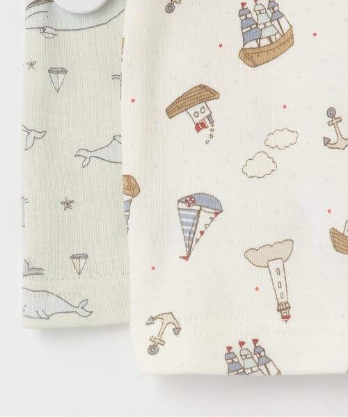 petit main / プティマイン ロンパース | 【涼感加工】アソート総柄カバーオール | 詳細5