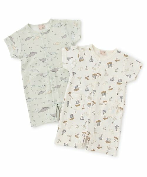 petit main / プティマイン ロンパース | 【涼感加工】アソート総柄カバーオール | 詳細9