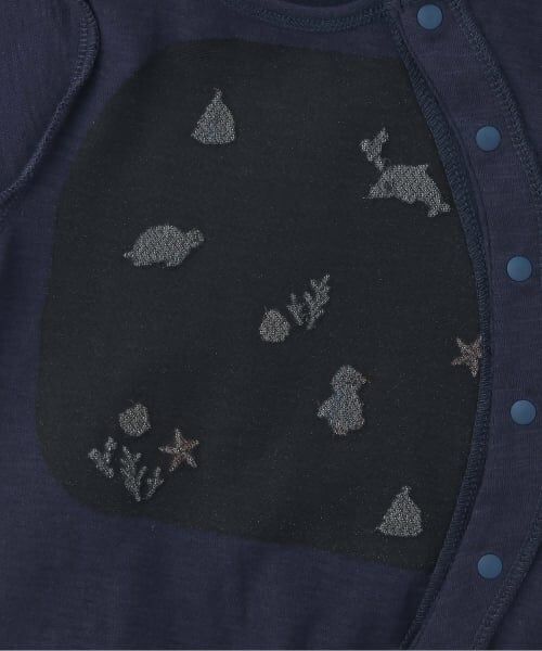 petit main / プティマイン ロンパース | 海の生き物刺しゅう2wayオール | 詳細5