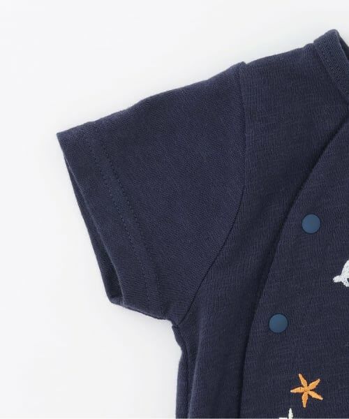 petit main / プティマイン ロンパース | 海の生き物刺しゅう2wayオール | 詳細6