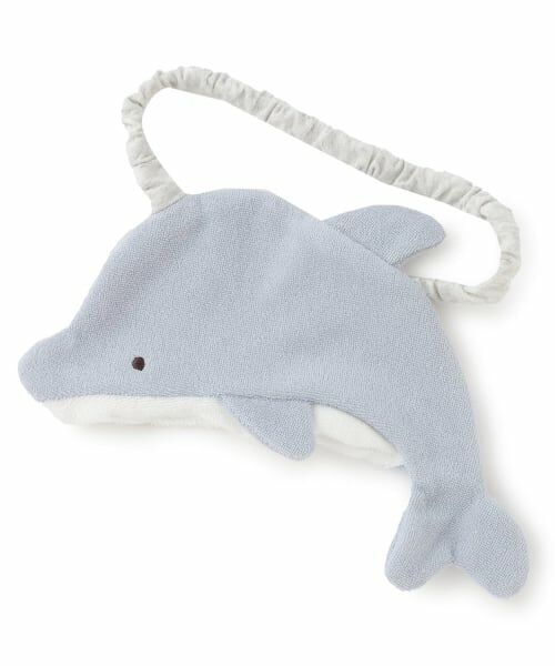 petit main / プティマイン スタイ・ビブ | 海の生き物スタイ（ライト ブルー）