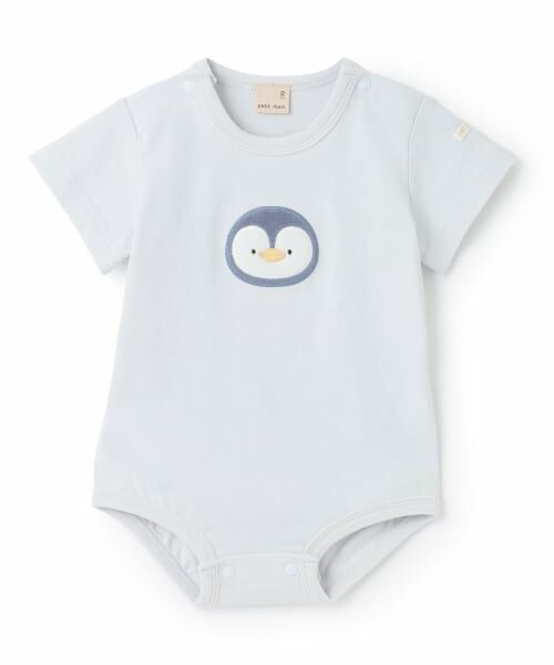 petit main / プティマイン ロンパース | 【オーガニック】海の生き物ロンパース（ライト ブルー）