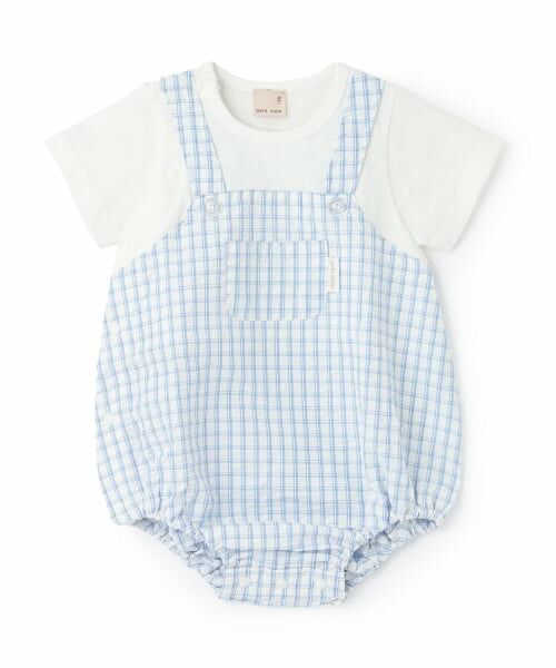 petit main / プティマイン ロンパース | サロペットロンパース（オフ ホワイト）