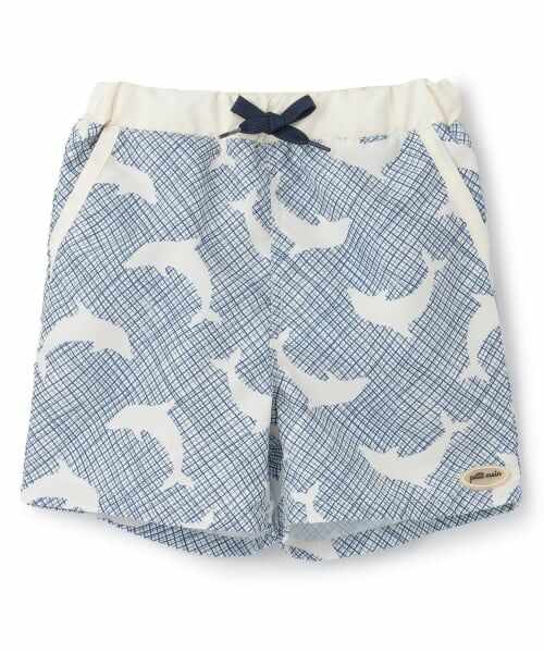 petit main / プティマイン 水着・スイムグッズ | 【SWIM】総柄スイムパンツ（オフ ホワイト）