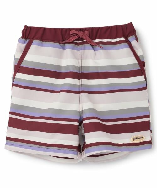 petit main / プティマイン 水着・スイムグッズ | 【SWIM】総柄スイムパンツ（エンジ）