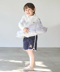 petit main / プティマイン ショート・ハーフ・半端丈パンツ | 【SWIM】ワンポイント刺しゅうスイムパンツ