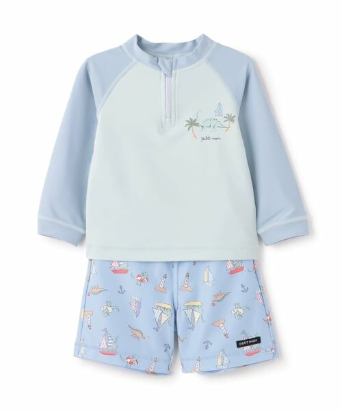 petit main / プティマイン 水着・スイムグッズ | 【SWIM】Boysアソートセットアップ水着（サックス）