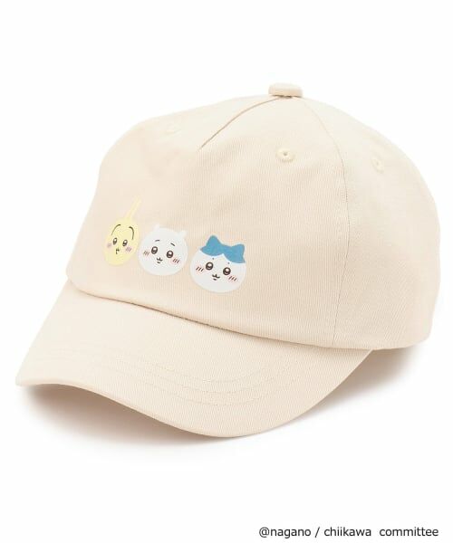 petit main / プティマイン キャップ | 【アニメちいかわ】刺しゅうキャップ（アイボリー）