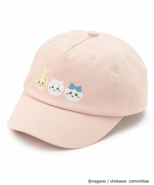 petit main / プティマイン キャップ | 【アニメちいかわ】刺しゅうキャップ（ライト ピンク）