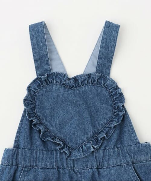 petit main / プティマイン ミニ・ひざ丈スカート | ハートサロペスカート | 詳細2