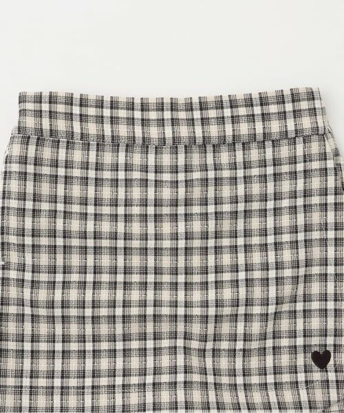 petit main / プティマイン ショート・ハーフ・半端丈パンツ | ハート刺しゅうラップスカパン | 詳細2