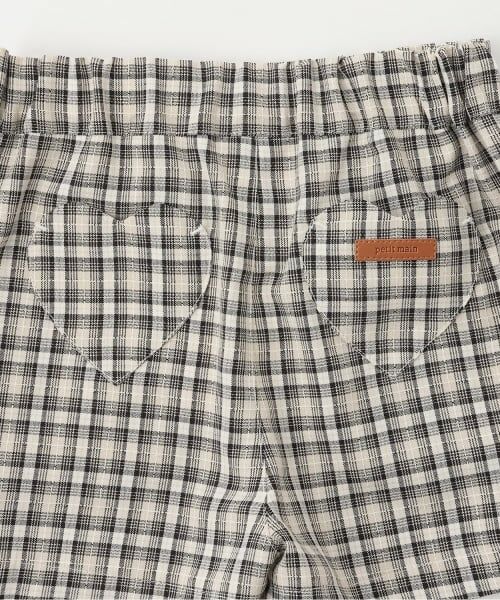 petit main / プティマイン ショート・ハーフ・半端丈パンツ | ハート刺しゅうラップスカパン | 詳細7