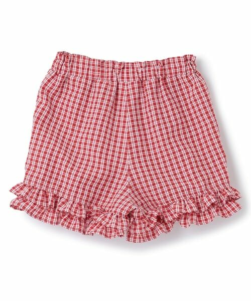 petit main / プティマイン ショート・ハーフ・半端丈パンツ | 【接触冷感/リンク】ちびフリルショートパンツ | 詳細1