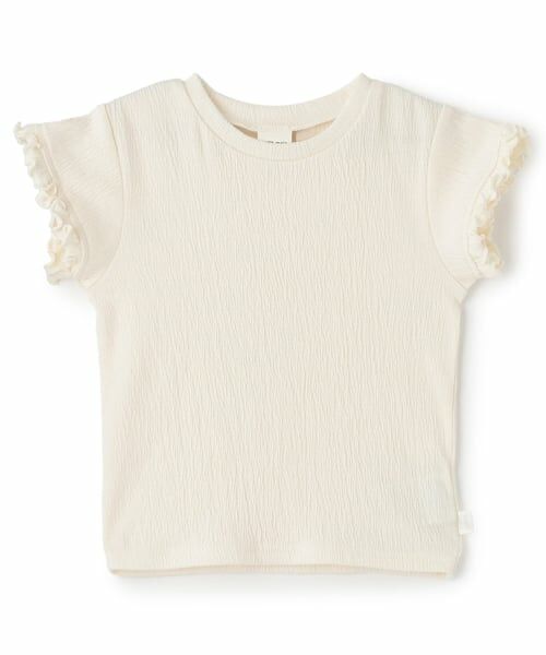 petit main / プティマイン Tシャツ | カット楊柳Tシャツ（アイボリー）