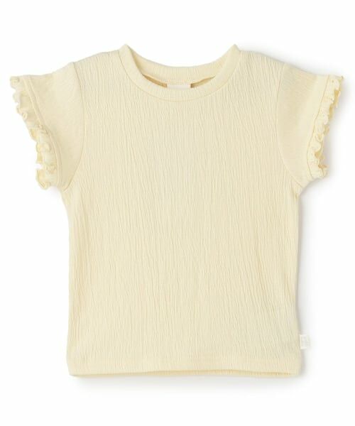 petit main / プティマイン Tシャツ | カット楊柳Tシャツ（クリーム）