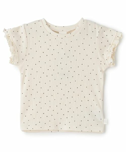 petit main / プティマイン Tシャツ | カット楊柳Tシャツ（ドット）