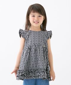 petit main / プティマイン その他トップス | ハートギンガムチュニック