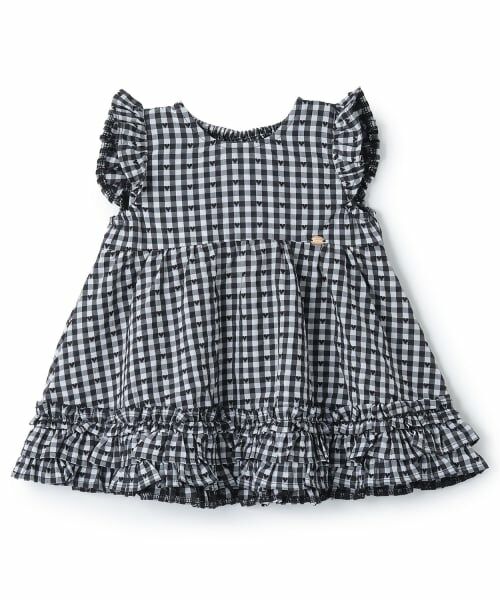 petit main / プティマイン その他トップス | ハートギンガムチュニック | 詳細4