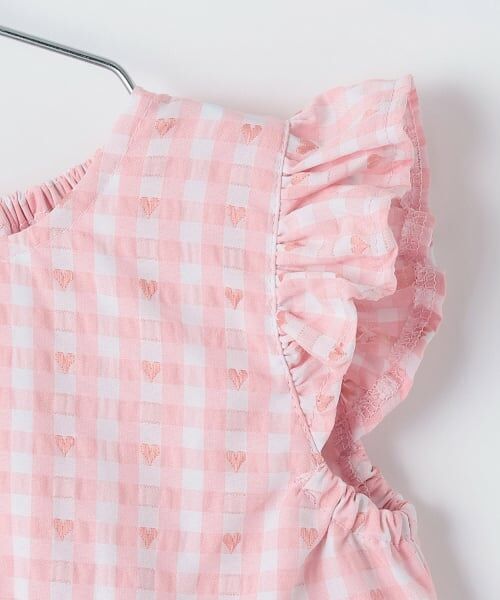 petit main / プティマイン その他トップス | ハートギンガムチュニック | 詳細7