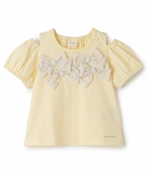 petit main / プティマイン Tシャツ | リボンオフショルTシャツ | 詳細6