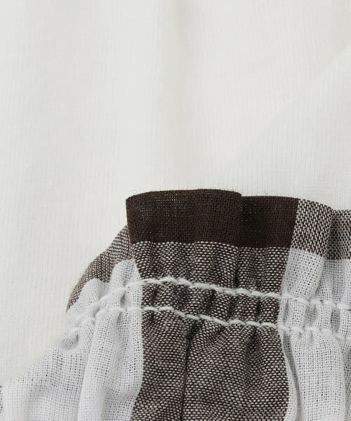 petit main / プティマイン Tシャツ | 【接触冷感/リンク】ブロックチェックドッキングTシャツ | 詳細11