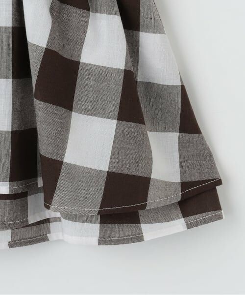 petit main / プティマイン Tシャツ | 【接触冷感/リンク】ブロックチェックドッキングTシャツ | 詳細5