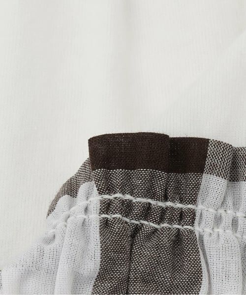 petit main / プティマイン Tシャツ | 【接触冷感/リンク】ブロックチェックドッキングTシャツ | 詳細6