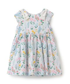 petit main / プティマイン ミニ丈・ひざ丈ワンピース | 【泉屋 サク】【リンク】肩リボンフラワーキャットワンピース