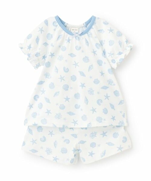 petit main / プティマイン ルームウェア | GIRLS半袖パジャマ（オフ ホワイト）