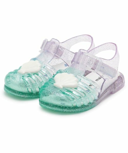 petit main / プティマイン サンダル | ラメジェリーサンダル(ターコ)