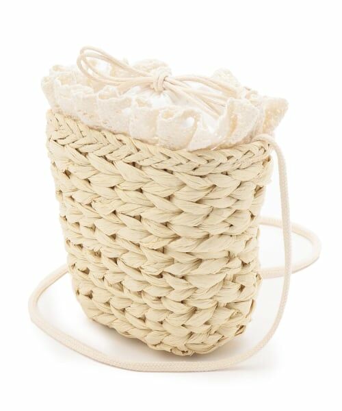 petit main / プティマイン ショルダーバッグ | レースつきペーパーポシェット | 詳細1