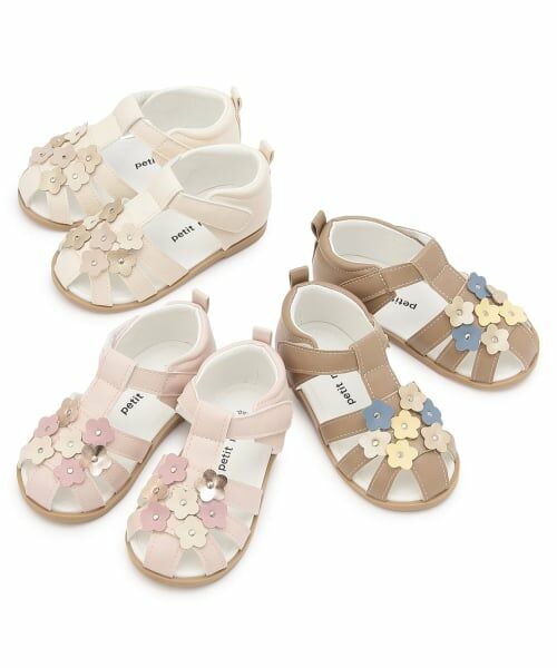 petit main / プティマイン サンダル | メニーフラワーサンダル | 詳細6