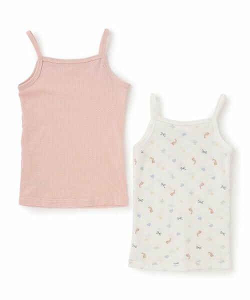 petit main / プティマイン その他インナー・ルームウェア | 【弱酸性】メッシュキャミ肌着2P | 詳細1