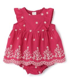 petit main / プティマイン ベビー・キッズウエア | 【リンク】インド綿エンブロイダリーセットアップ