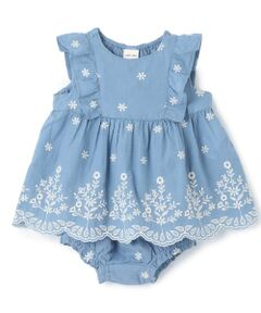 petit main / プティマイン ベビー・キッズウエア | 【リンク】インド綿エンブロイダリーセットアップ