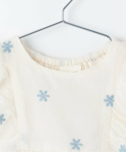 petit main / プティマイン ベビー・キッズウエア | 【リンク】インド綿エンブロイダリーセットアップ | 詳細3