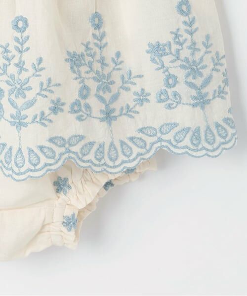 petit main / プティマイン ベビー・キッズウエア | 【リンク】インド綿エンブロイダリーセットアップ | 詳細5