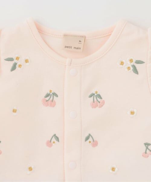 petit main / プティマイン ロンパース | フルーツ刺しゅう2wayオール | 詳細3