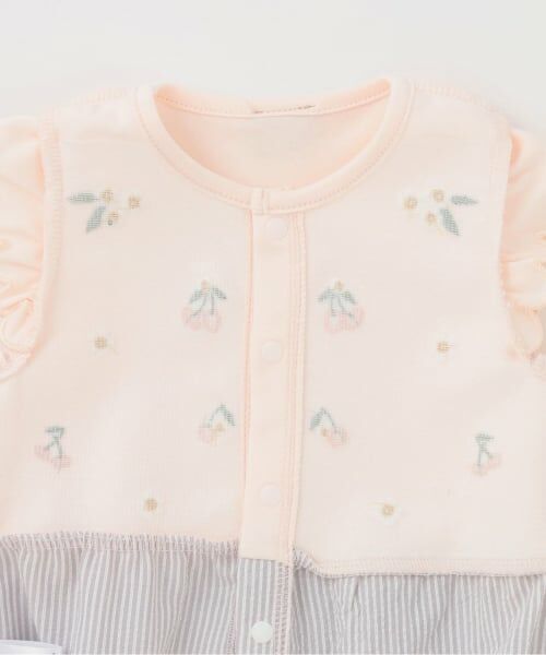 petit main / プティマイン ロンパース | フルーツ刺しゅう2wayオール | 詳細4