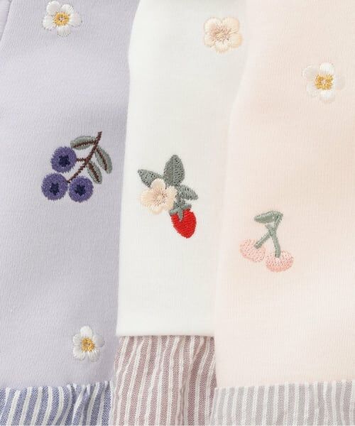 petit main / プティマイン ロンパース | フルーツ刺しゅう2wayオール | 詳細6