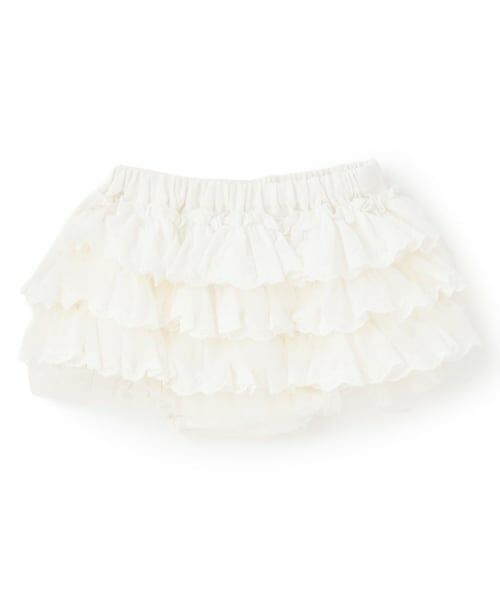 petit main / プティマイン ベビー・キッズウエア | レースフリルパンツ（オフ ホワイト）